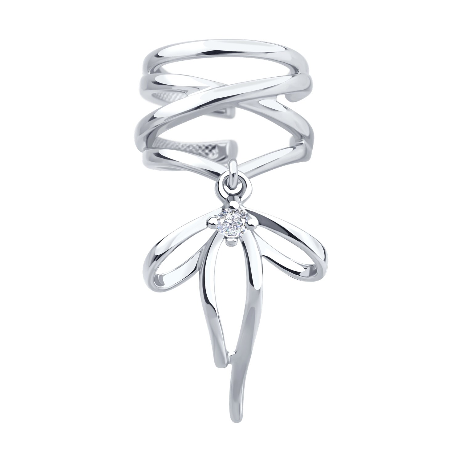 Серьга каффа (Ag 925) 94170410