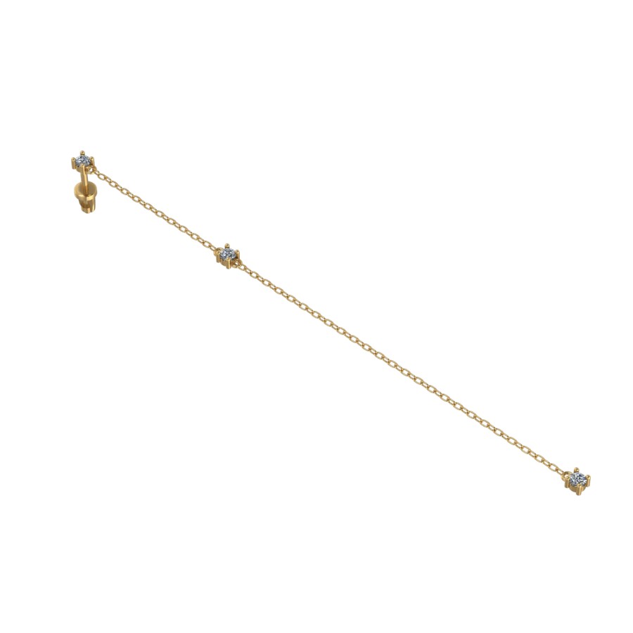 Серьга (Au 585) 01-218556