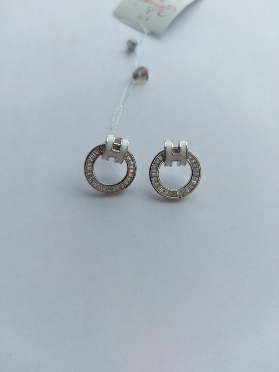Серьги (Ag 925) Ec01136r белые