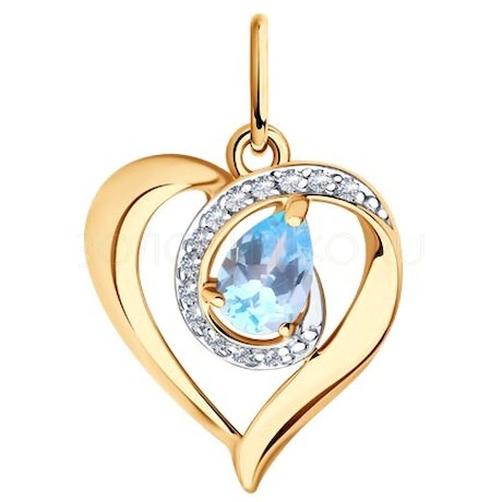 Подвеска Сердце (Au 375) 37731484