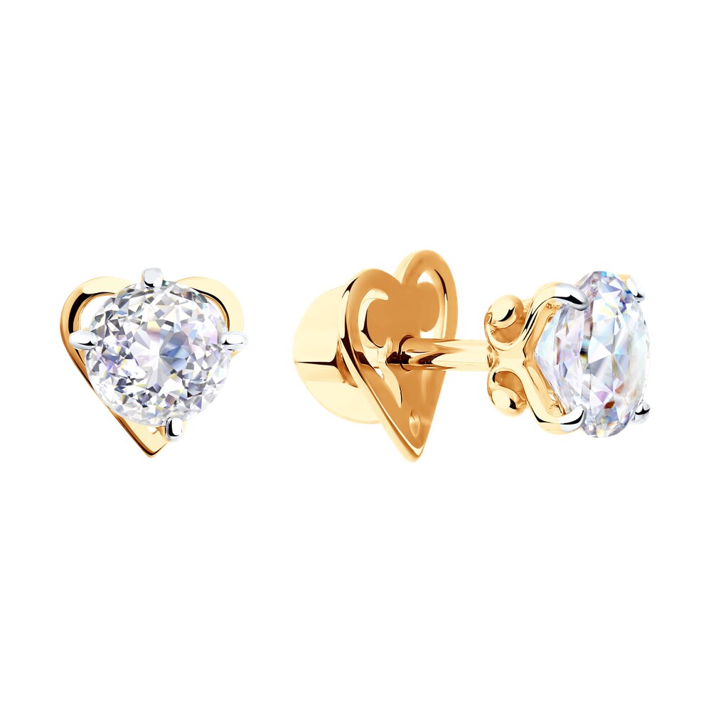 Серьги пусеты (Au 585) 81020254