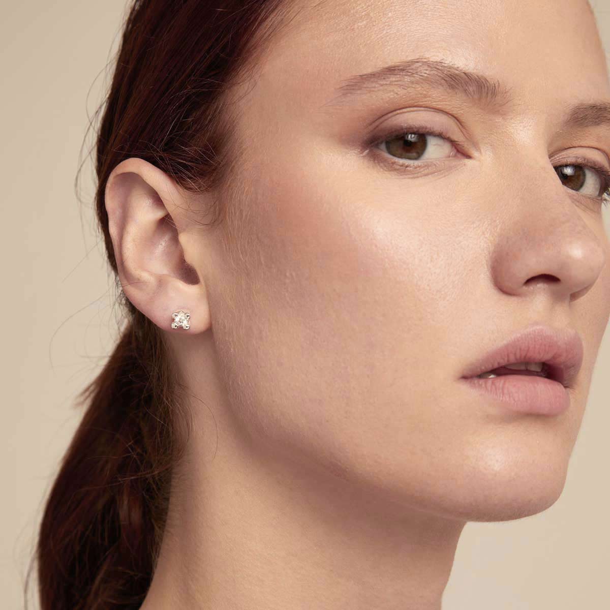 Серьги пусеты, Топаз Серьги пусеты, Топаз