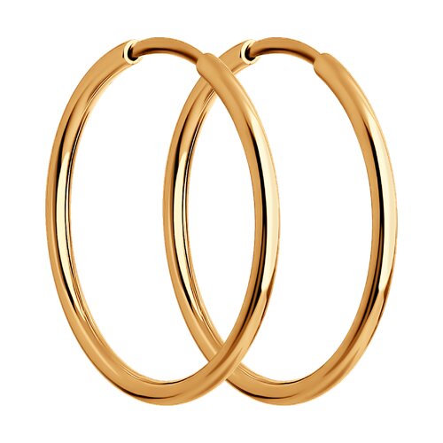 Серьги-конго (Au 585) 140058