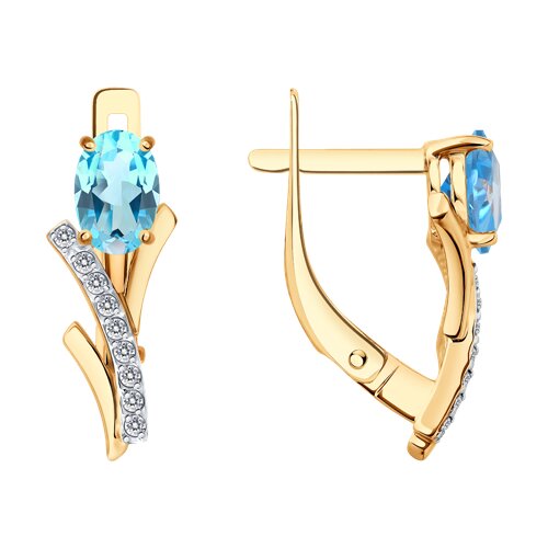 Серьги (Au 585) 729286