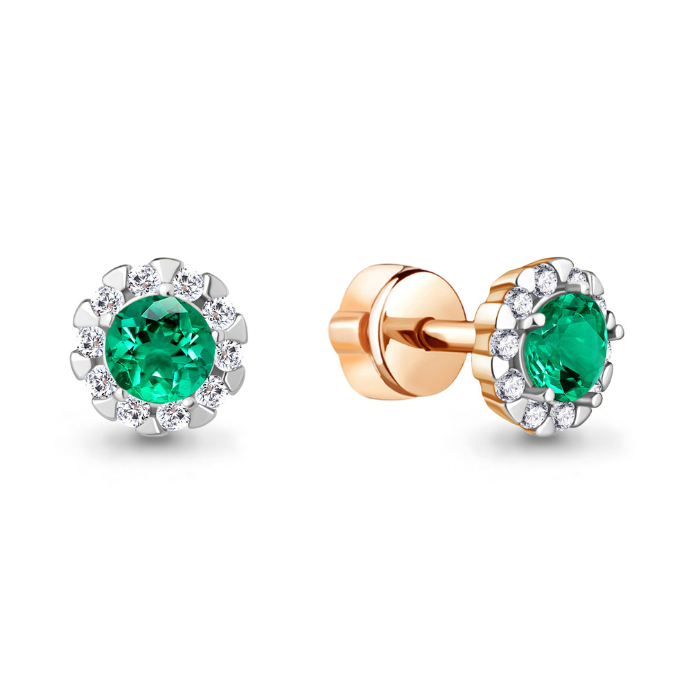 Серьги пусеты (Ag 925) 44085Г.6