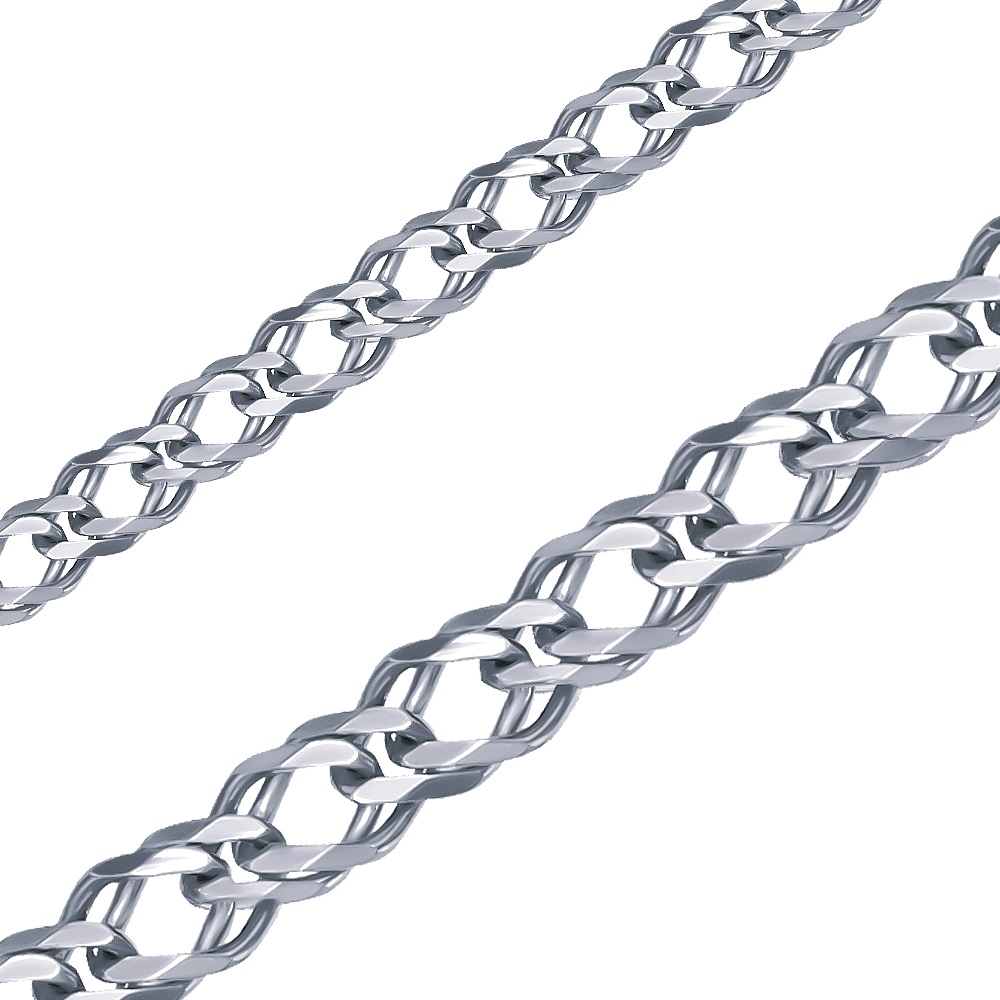 Цепь ромб двойной (Ag 925) РД6р 120-55