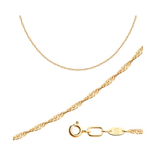 Цепь сингапур (Au 585) 581060302