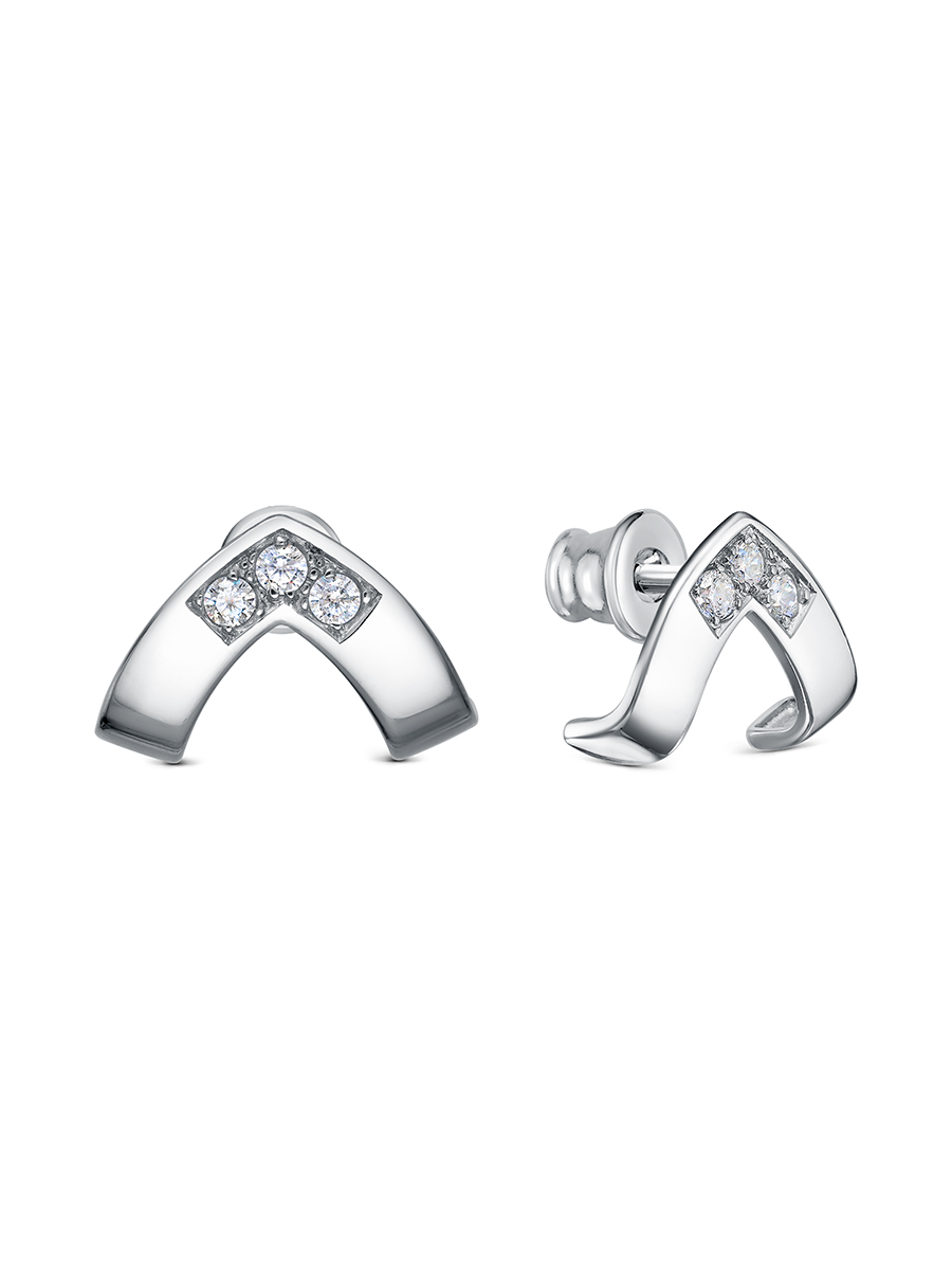 Серьги пусеты серебряные (Ag 925) 221-10-005