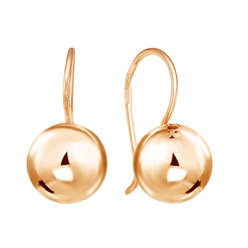 Колье из золота, корунд синт., Розовое золото