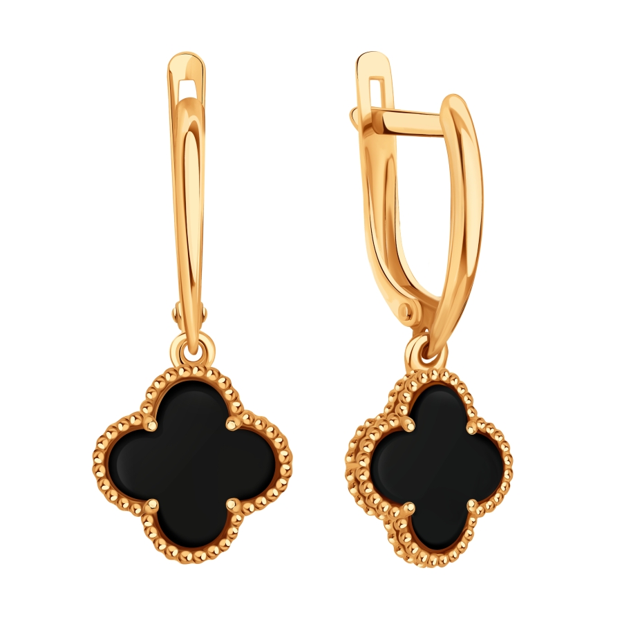 Серьги (Au 585) Т10302Г058