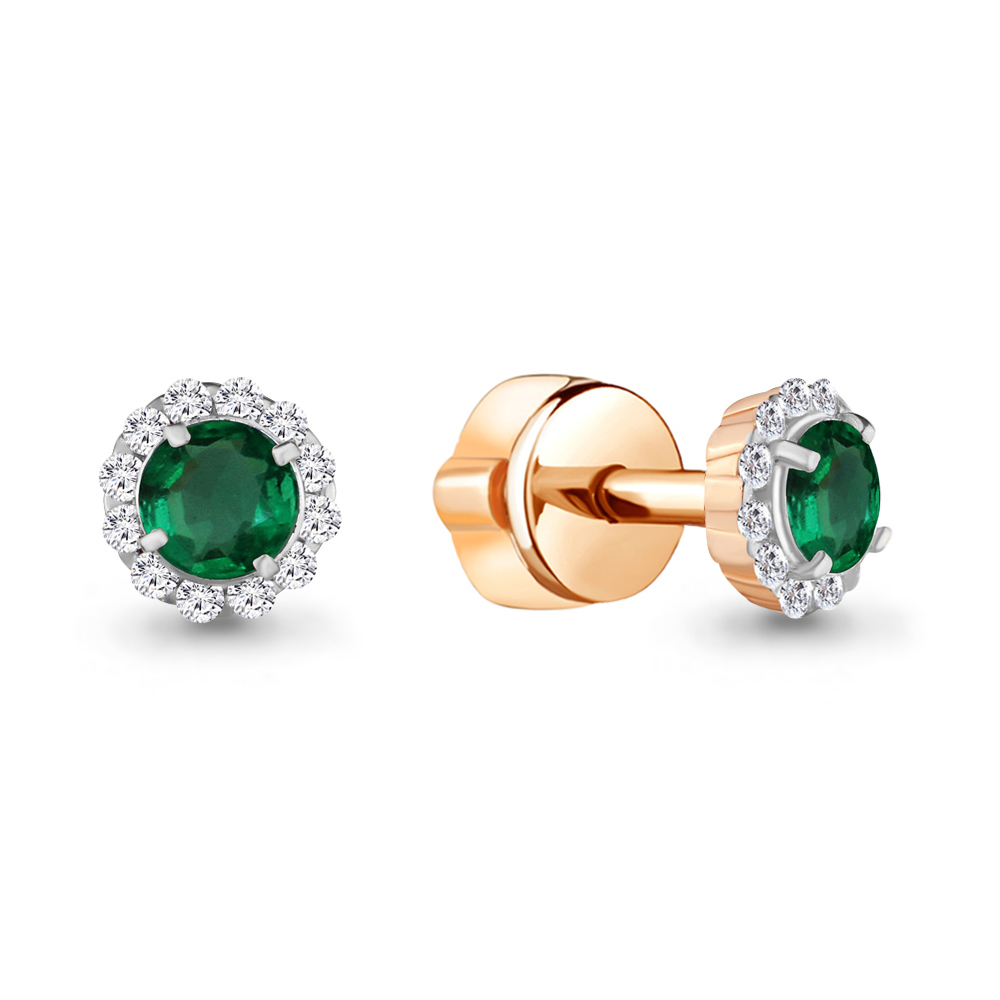 Серьги пусеты (Ag 925) 42884Г.6