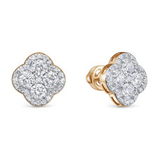 Серьги пусеты (Au 585) BR2000601010