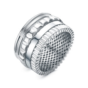 Колье из золота, корунд синт., Розовое золото