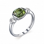 Колье из золота, корунд синт., Розовое золото