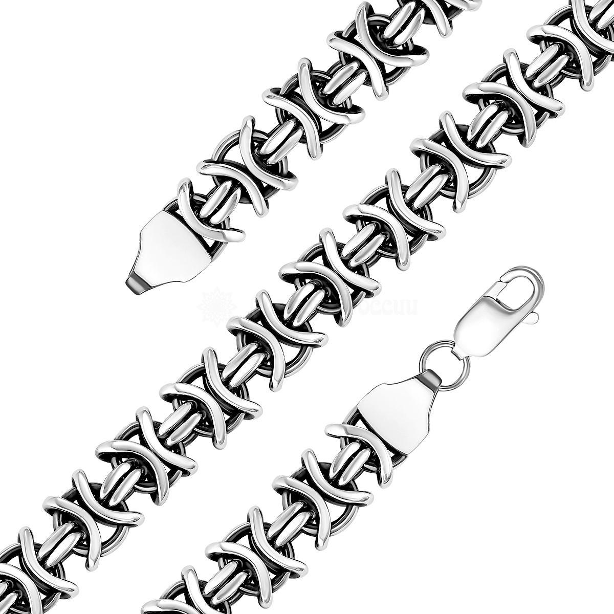 Браслет волчий хвост (Ag 925) 2-Вх-12ч