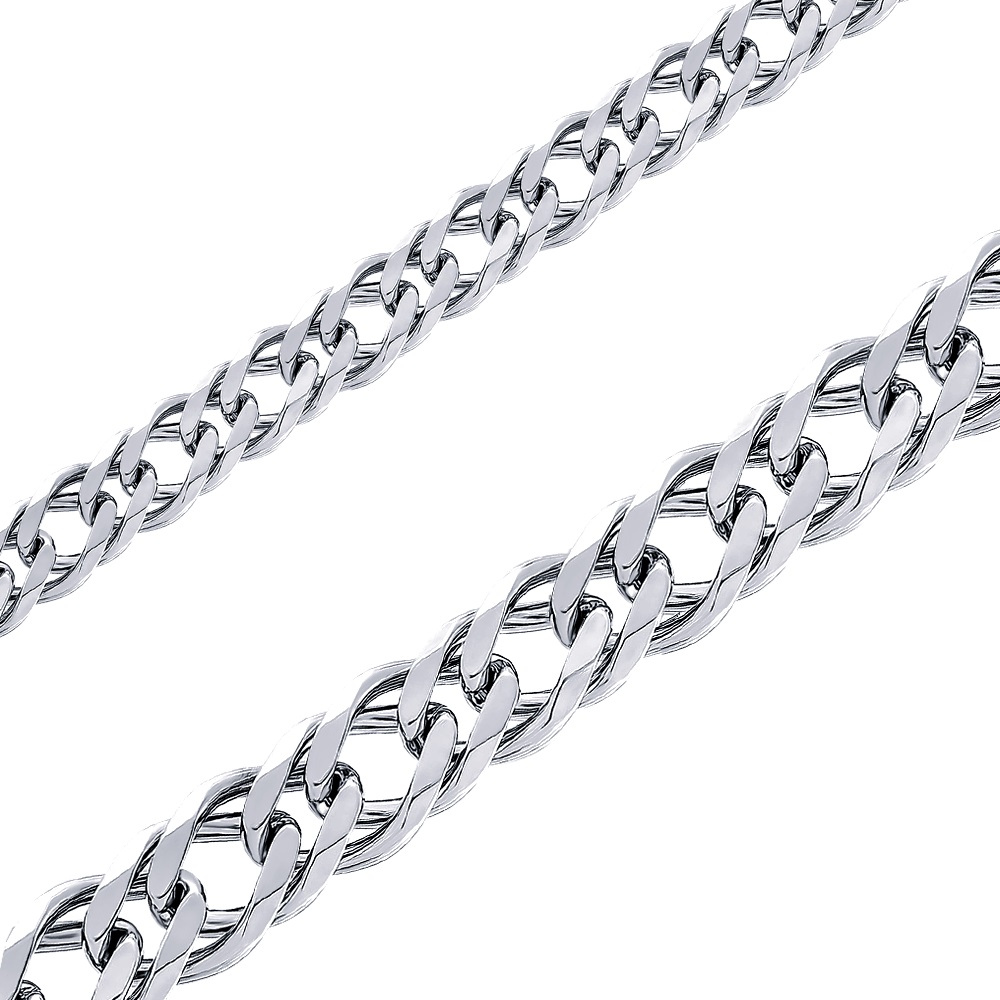 Цепь ромб двойной (Ag 925) РДр 035-45