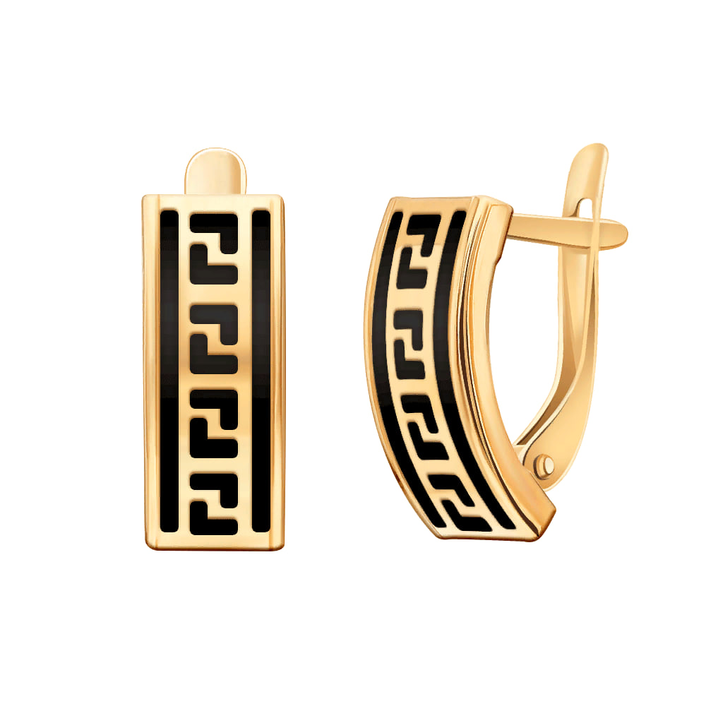 Колье из золота, корунд синт., Розовое золото