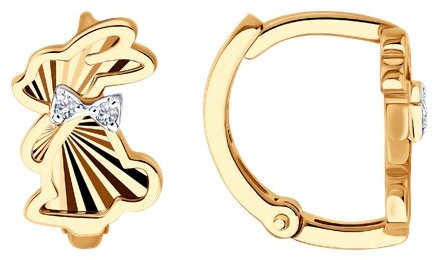 Серьги (Au 585) 0200671