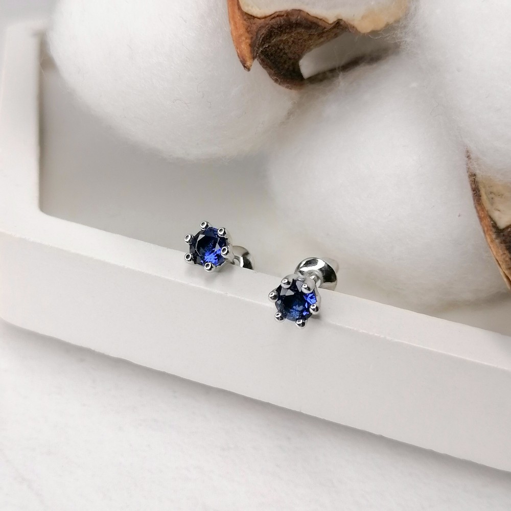 Колье из золота, корунд синт., Розовое золото