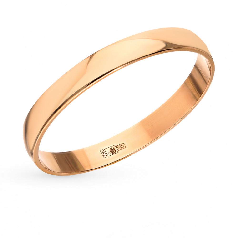 Колье из золота, корунд синт., Розовое золото