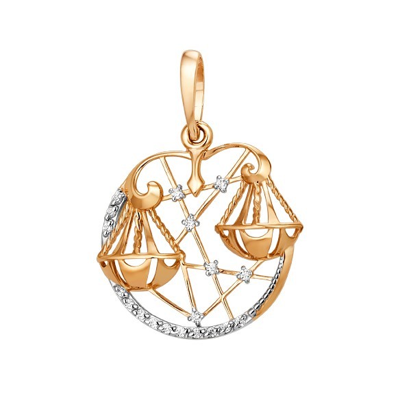 Подвеска знак зодиака весы (Au 375) 101148-5102