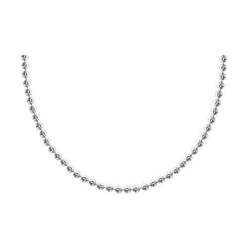 Колье из золота, корунд синт., Розовое золото