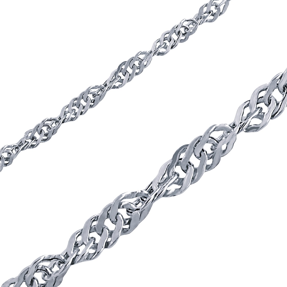 Цепь сингапур (Ag 925) Ср 030-50