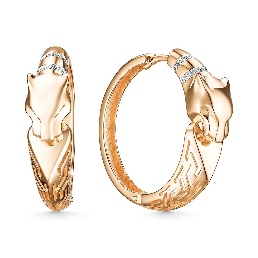 Серьги конго (Au 585) С5108