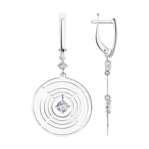 Колье из золота, корунд синт., Розовое золото