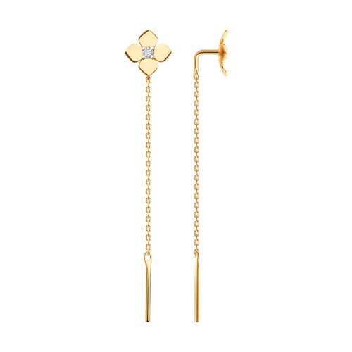 Серьги продевки (Au 585) 51-123-02820-1