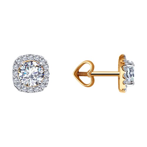 Серьги пусеты (Au 585) 51-122-02355-1