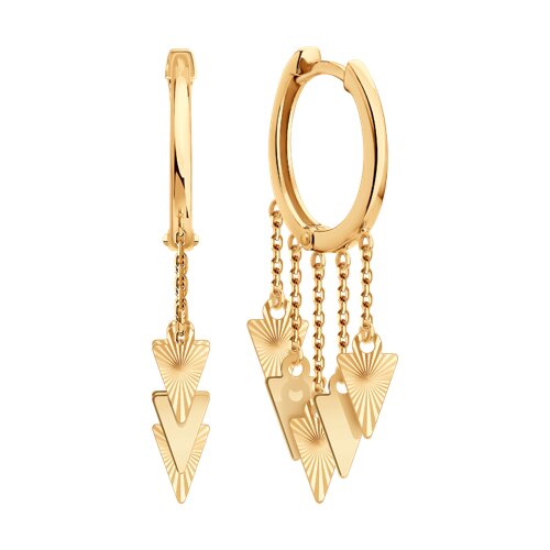 Серьги конго (Au 585) 0200764