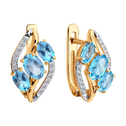 Серьги (Au 585) 729322