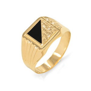 Кольцо печатка (Au 585) 040043