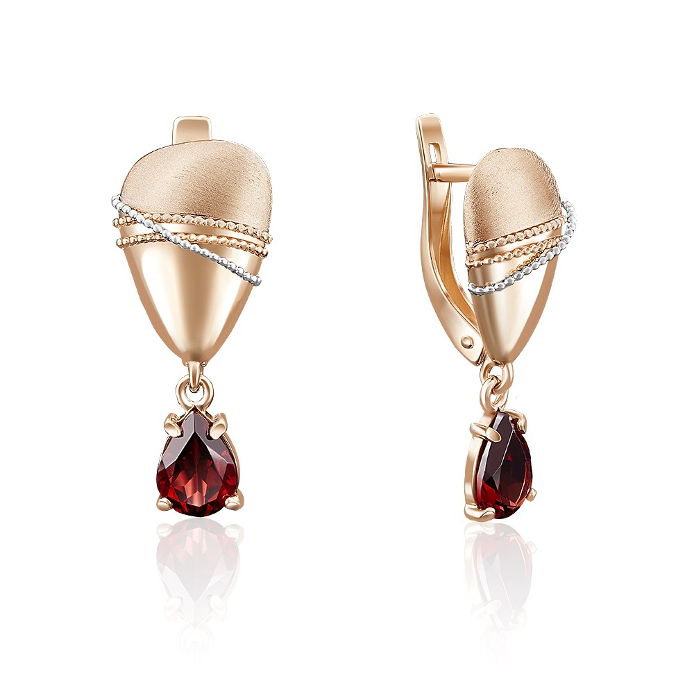 Серьги (Au 585) 02-3999-00-204-1111-46