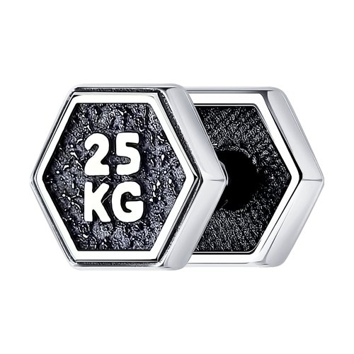 Серьга-пусет серебряная (Ag 925) 95170008