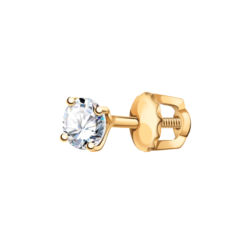 Серьга пусет (Au 585) 20078