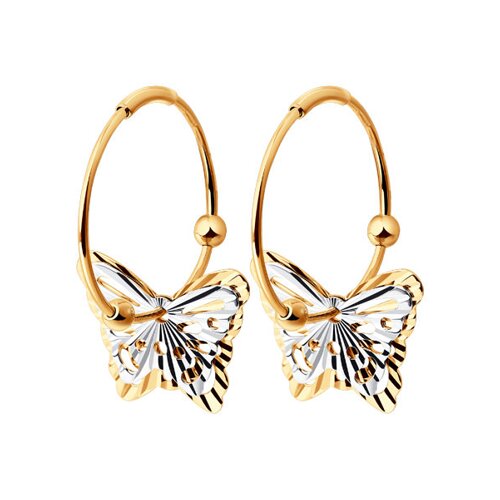 Серьги конго (Au 375) 021328-4