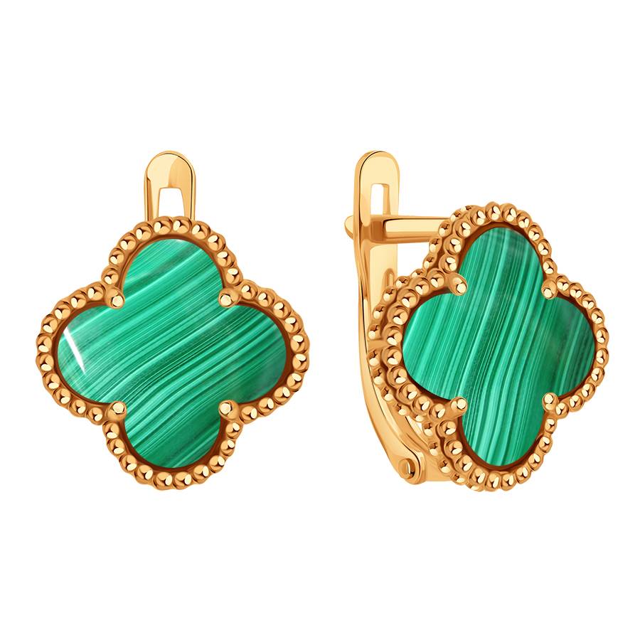 Серьги (Au 585) Т10302Г059-03