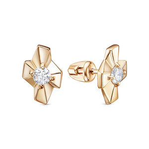 Серьги пусеты (Au 585) 0506786