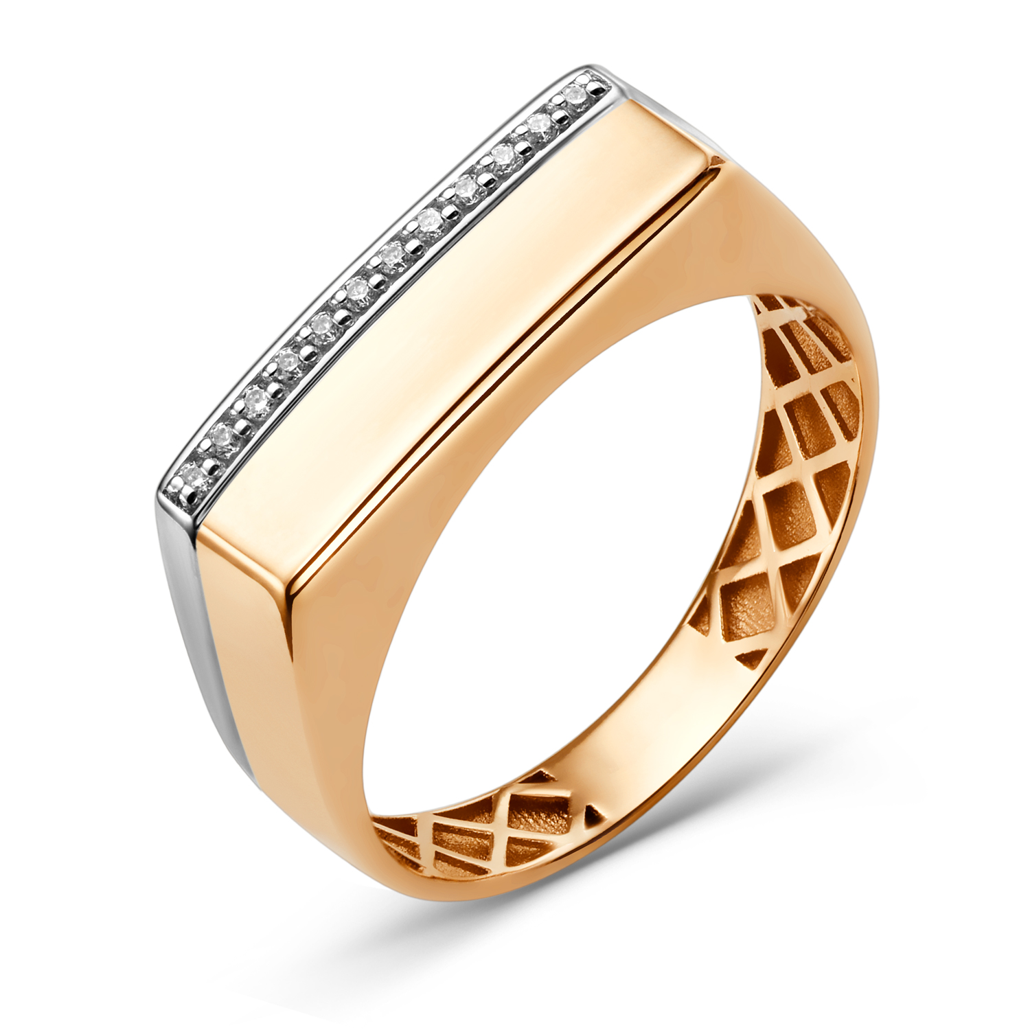 Кольцо мужское (Au 585) 900451-1102