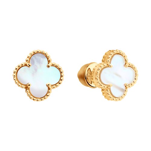 Серьги пусеты (Au 585) 729083