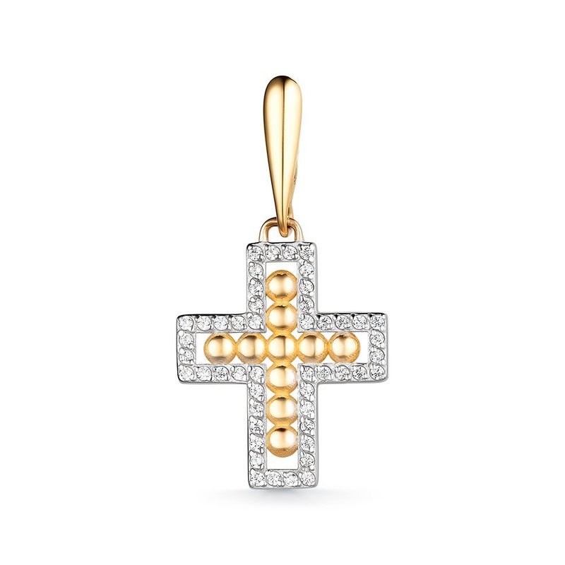 Крест декоративный (Au 585) П5084