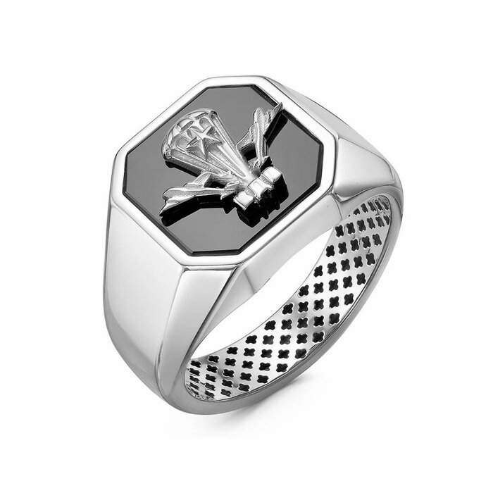 Кольцо печатка (Ag 925) с040030