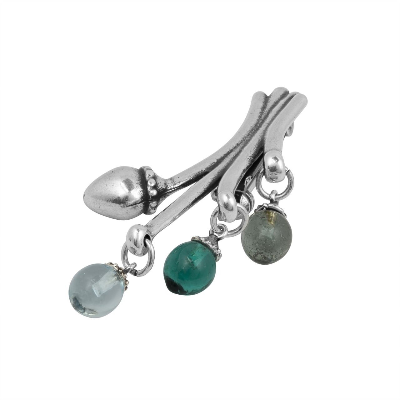 Брошь (Без пробы) CN-213901 бирюзовый