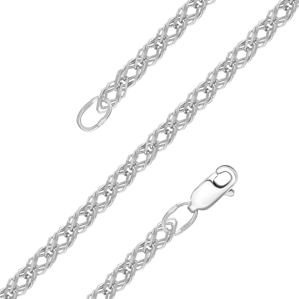 Цепь тройной ромб НЦ 22-203Ю-3 (Ag 925)