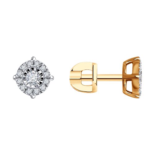 Серьги пусеты (Au 585) 1022113