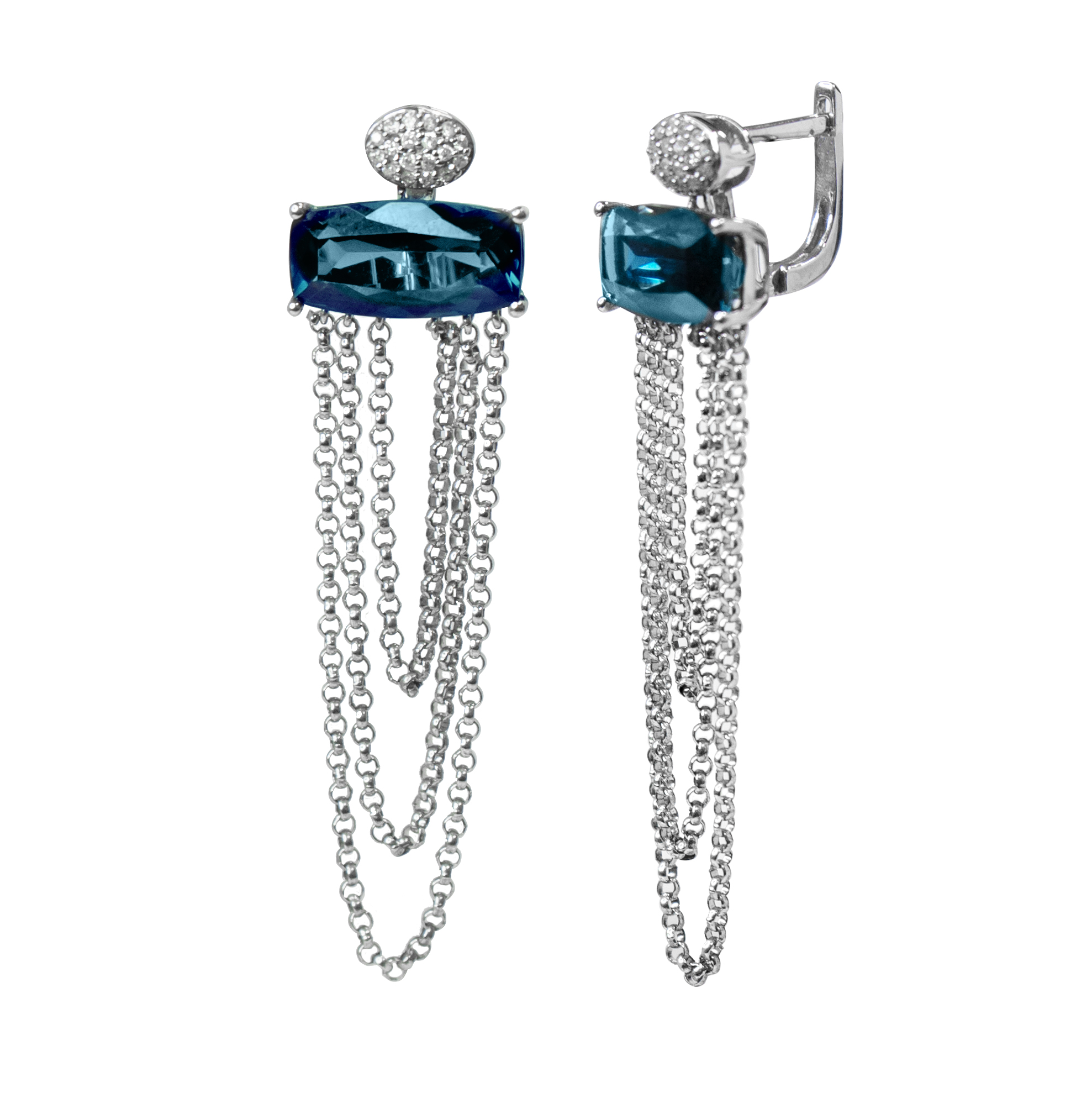 Серьги (Au 585) 0914 GW8-353