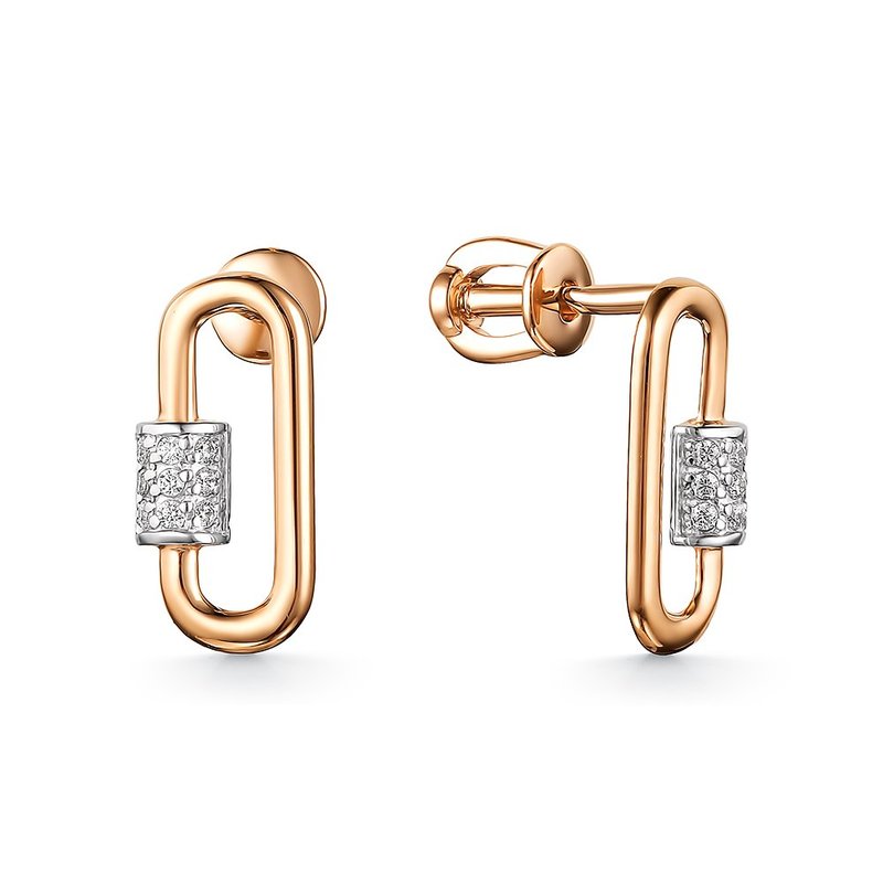 Серьги-пусеты (Au 585) с4619