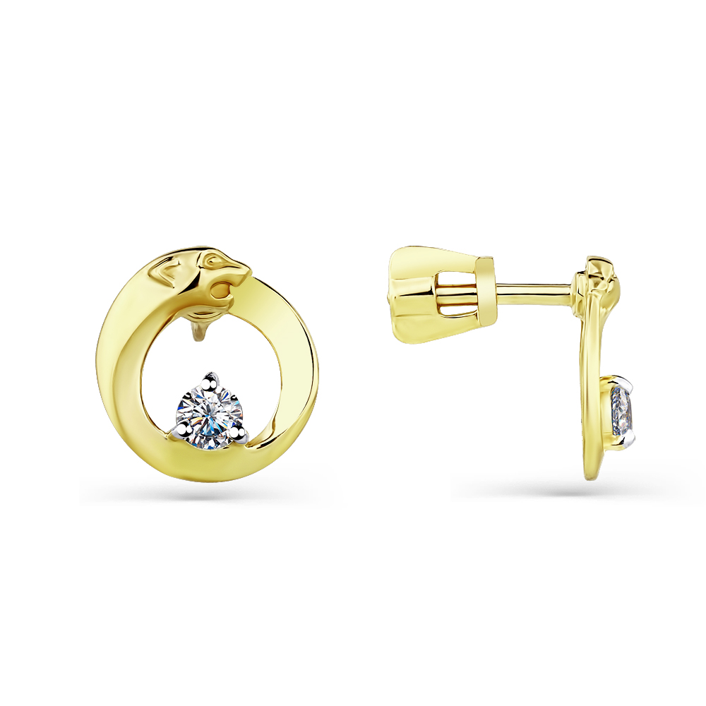 Серьги пусеты (Au 585) 005-0057-0001-021